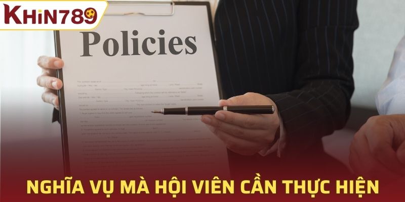 Nghĩa vụ mà hội viên cần thực hiện